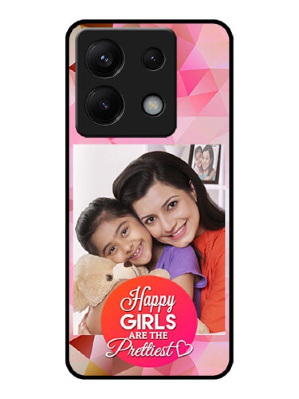 Custom Poco X6 5G Custom Glass Phone Case - Abstract Triangle Design