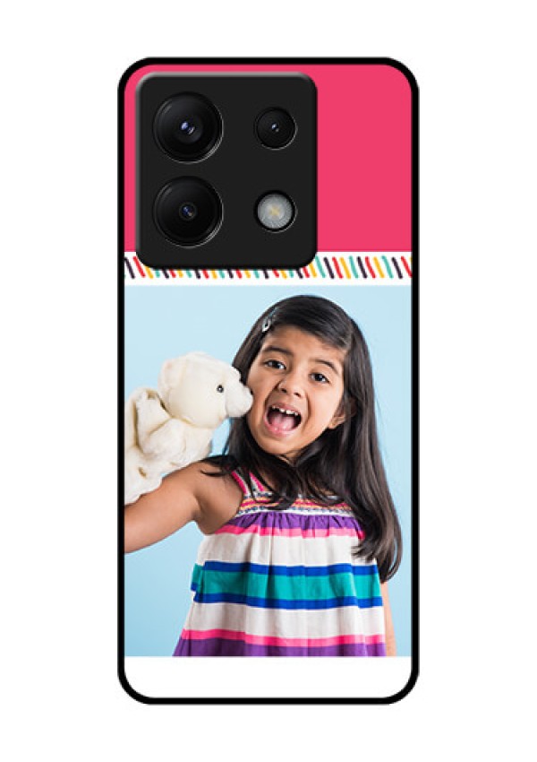 Poco X6 5G Custom Glass Phone Case - Line Art Design