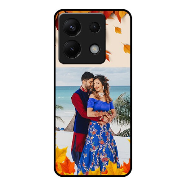 Poco X6 5G Custom Glass Phone Case - Autumn Maple Leaves Design Poco X6 5G Custom Glass Phone Case - Autumn Maple Leaves Design