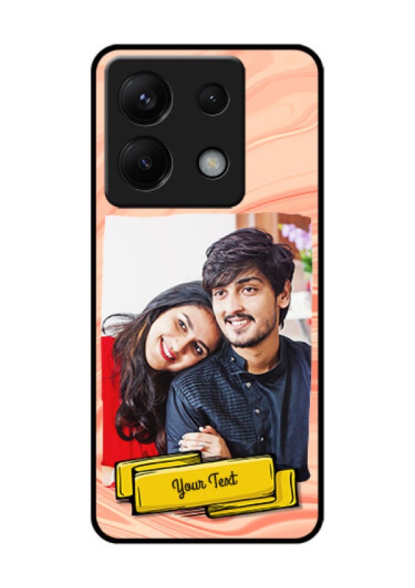 Poco X6 5G Custom Glass Phone Case - Marble Texture Design