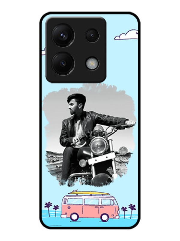 Custom Poco X6 5G Custom Glass Phone Case - Travel & Adventure Design