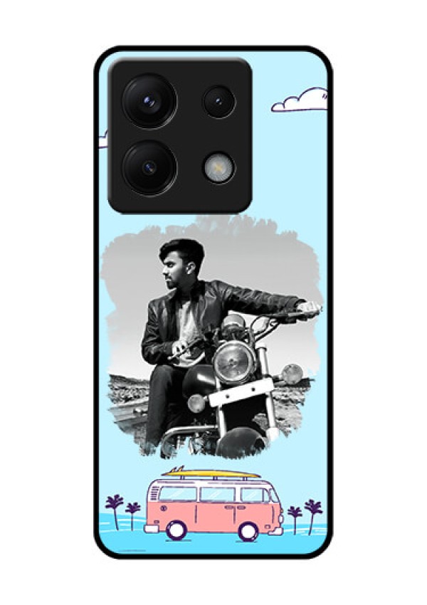 Poco X6 5G Custom Glass Phone Case - Travel & Adventure Design