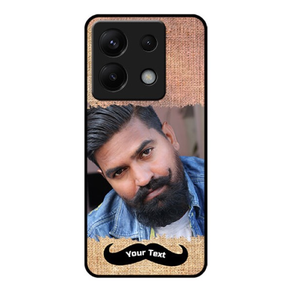 Poco X6 5G Custom Glass Phone Case - With Texture Design