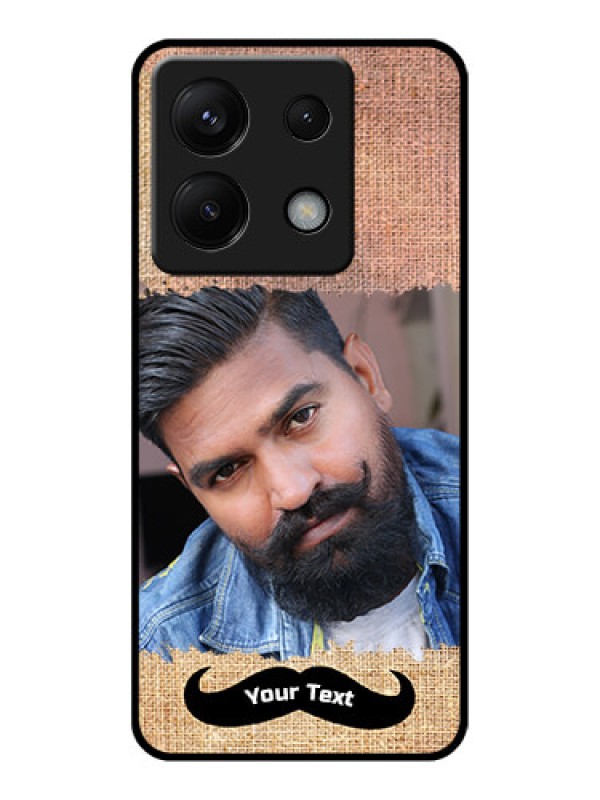 Custom Poco X6 5G Custom Glass Phone Case - With Texture Design