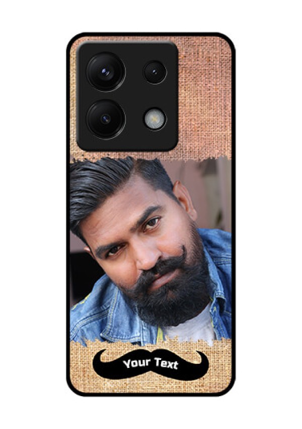 Poco X6 5G Custom Glass Phone Case - With Texture Design