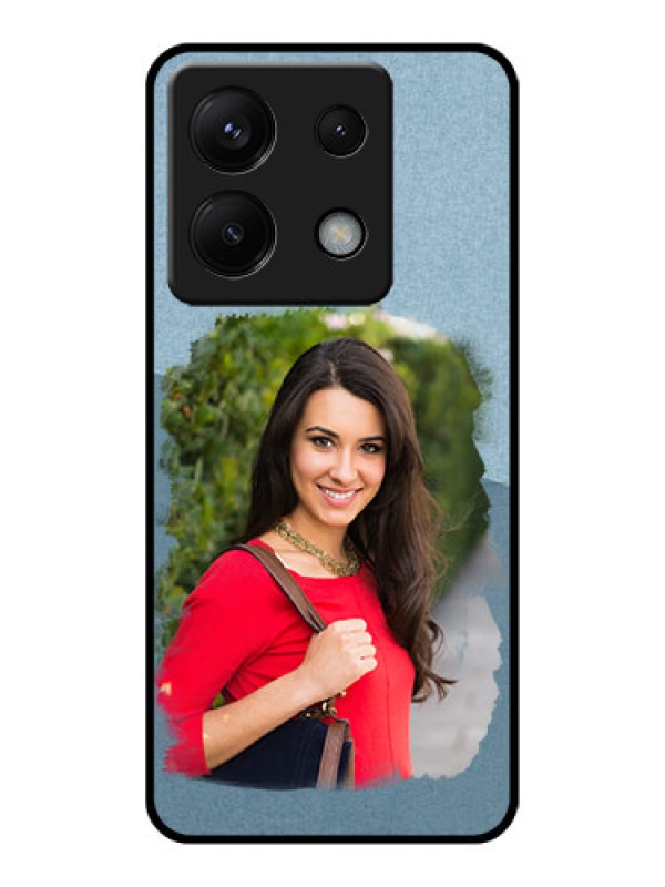 Custom Poco X6 5G Custom Glass Phone Case - Grunge Line Art Design