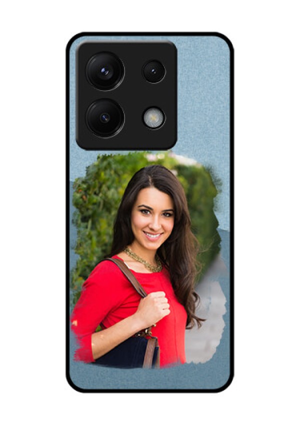 Poco X6 5G Custom Glass Phone Case - Grunge Line Art Design