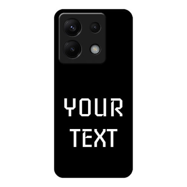 Poco X6 5G Custom Glass Phone Case - Your Name Design