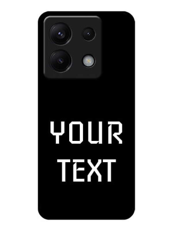 Custom Poco X6 5G Custom Glass Phone Case - Your Name Design