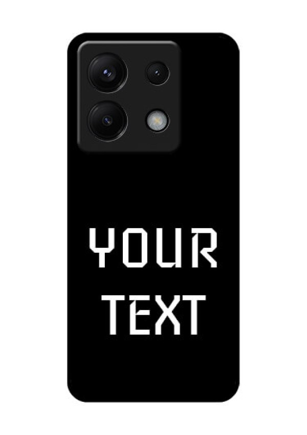 Poco X6 5G Custom Glass Phone Case - Your Name Design
