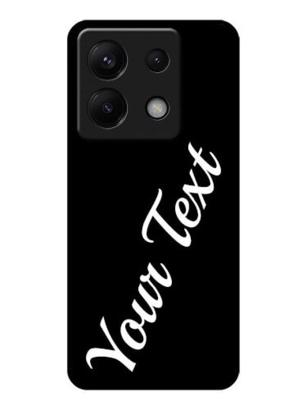 Custom Poco X6 5G Custom Glass Phone Case - With Your Name Design
