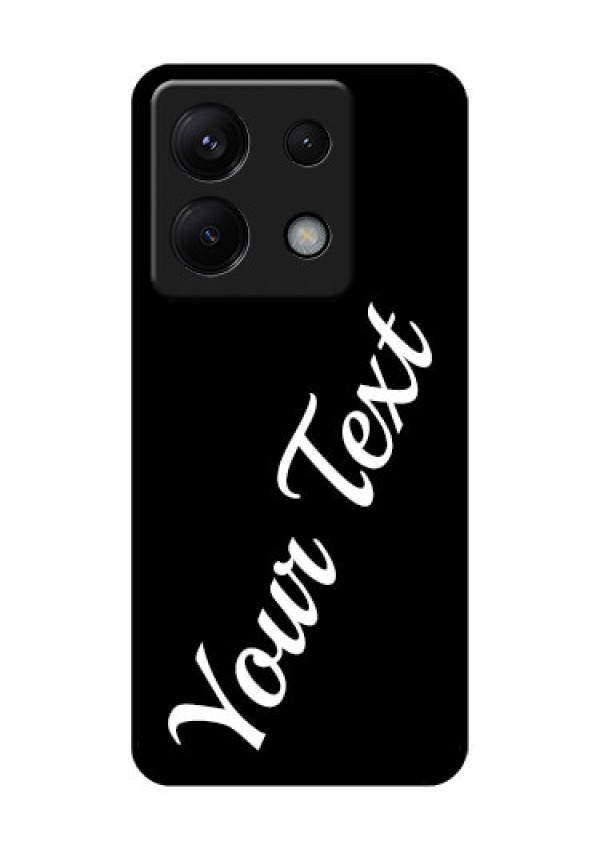Poco X6 5G Custom Glass Phone Case - With Your Name Design