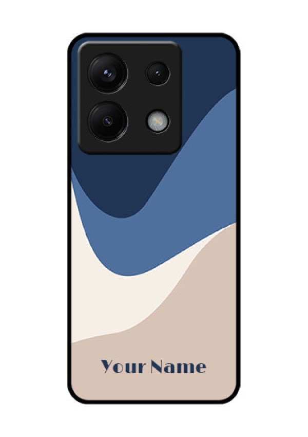 Poco X6 5G Custom Glass Phone Case - Abstract Drip Art Design