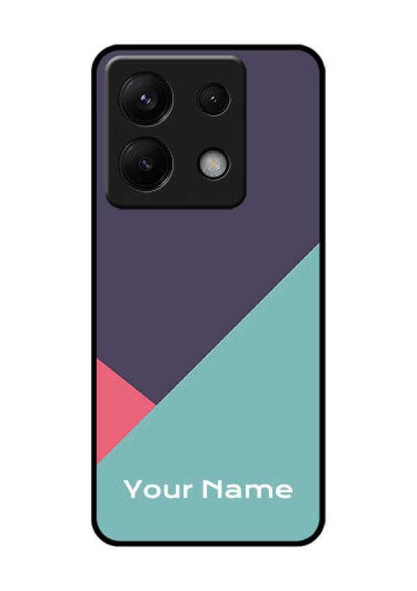 Poco X6 5G Custom Glass Phone Case - Tri Color Abstract Design