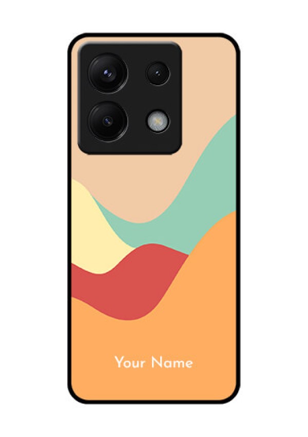 Poco X6 5G Custom Glass Phone Case - Ocean Waves Multi - Colour Design