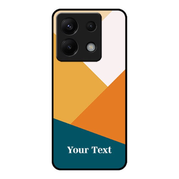Poco X6 5G Custom Glass Phone Case - Stacked Multi - Colour Design