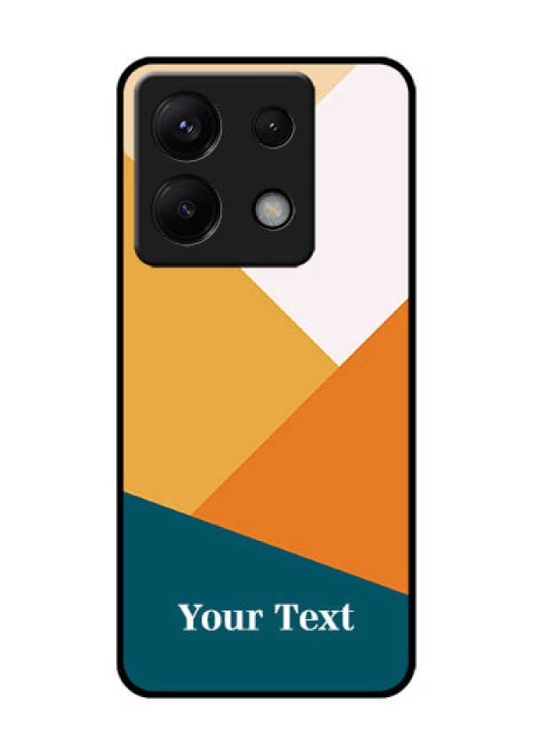 Poco X6 5G Custom Glass Phone Case - Stacked Multi - Colour Design