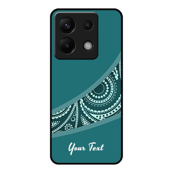 Poco X6 5G Custom Glass Phone Case - Semi Visible Floral Design Poco X6 5G Custom Glass Phone Case - Semi Visible Floral Design