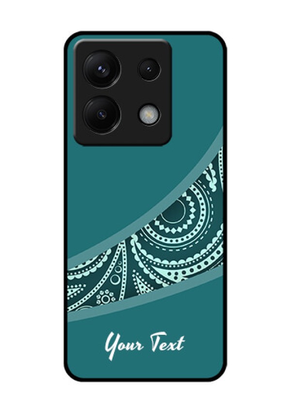 Poco X6 5G Custom Glass Phone Case - Semi Visible Floral Design