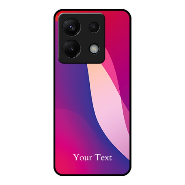 Poco X6 5G Custom Glass Phone Case - Digital Abstract Overlap Design Poco X6 5G Custom Glass Phone Case - Digital Abstract Overlap Design