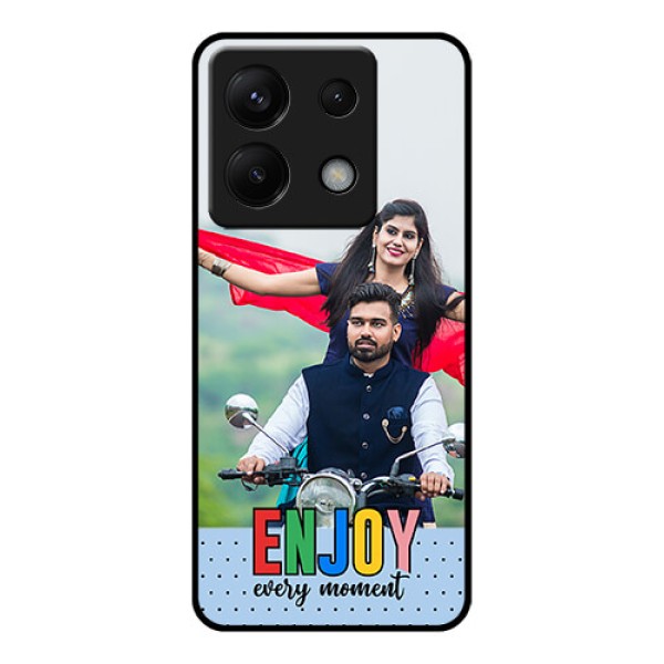 Poco X6 5G Custom Glass Phone Case - Enjoy Every Moment Design Poco X6 5G Custom Glass Phone Case - Enjoy Every Moment Design