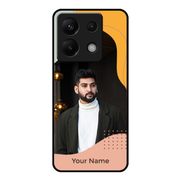 Poco X6 5G Custom Glass Phone Case - Tri - Coloured Overlay Design Poco X6 5G Custom Glass Phone Case - Tri - Coloured Overlay Design