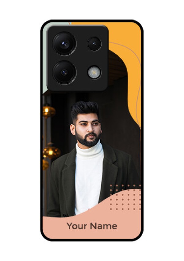 Poco X6 5G Custom Glass Phone Case - Tri - Coloured Overlay Design