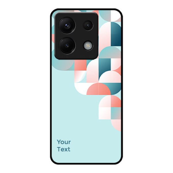 Poco X6 5G Custom Glass Phone Case - Stylish Semi - Circle Pattern Design
