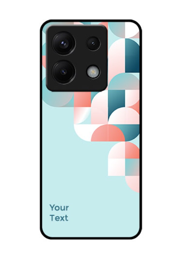 Poco X6 5G Custom Glass Phone Case - Stylish Semi - Circle Pattern Design