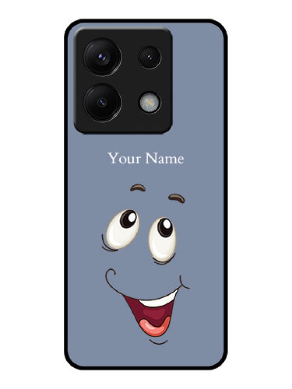 Custom Poco X6 5G Custom Glass Phone Case - Laughing Cartoon Face Design