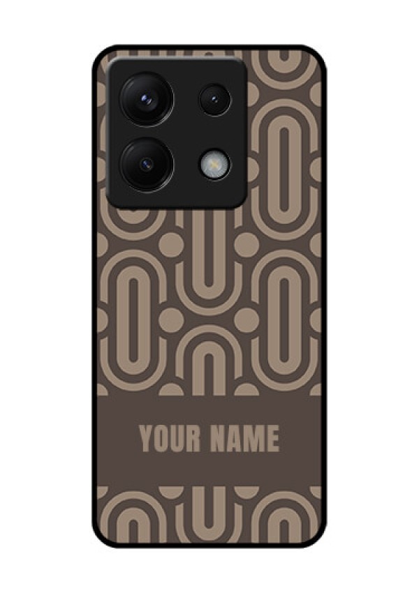 Poco X6 5G Custom Glass Phone Case - Captivating Zero Pattern Design