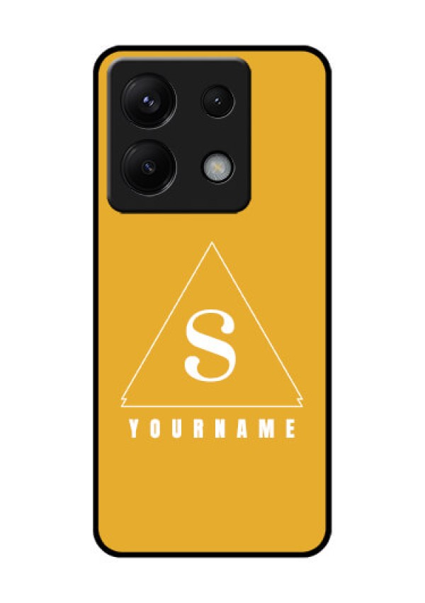 Poco X6 5G Custom Glass Phone Case - Simple Triangle Design