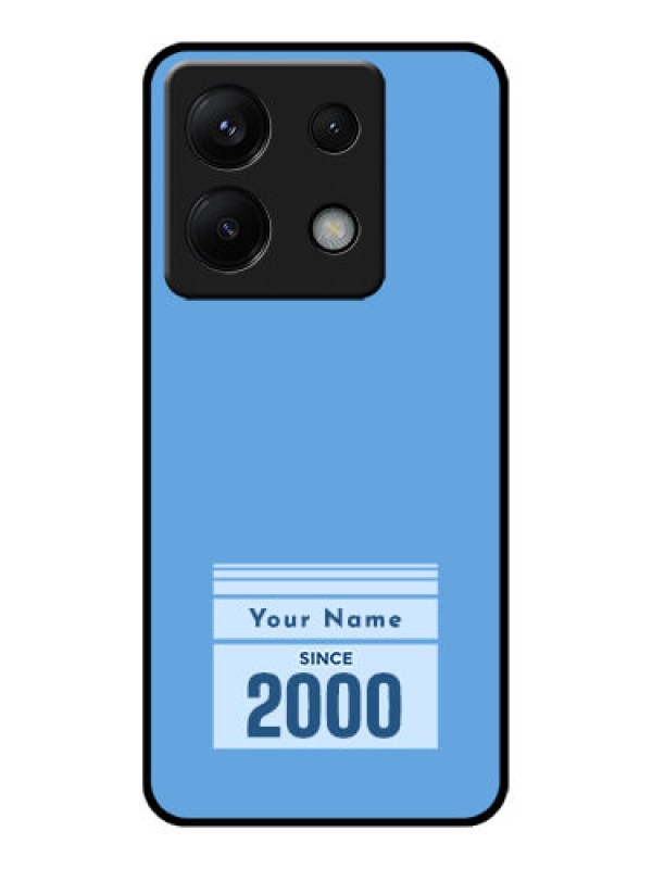 Custom Poco X6 5G Custom Glass Phone Case - Custom Year Of Birth Design