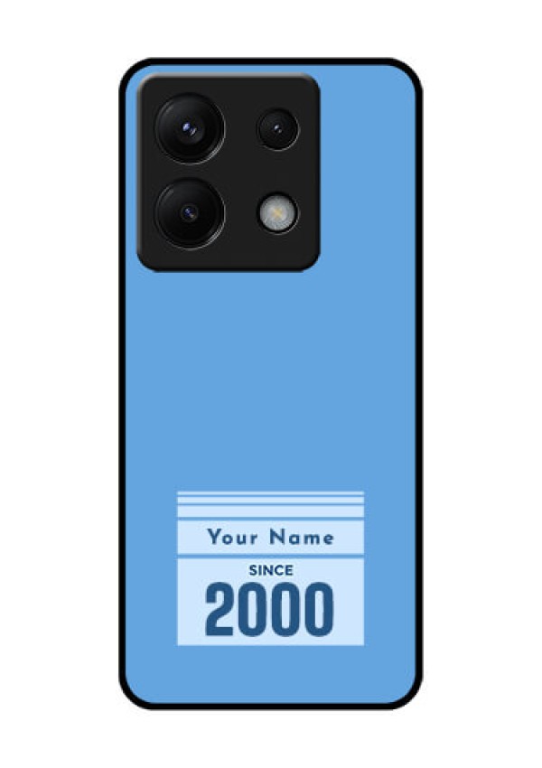 Poco X6 5G Custom Glass Phone Case - Custom Year Of Birth Design