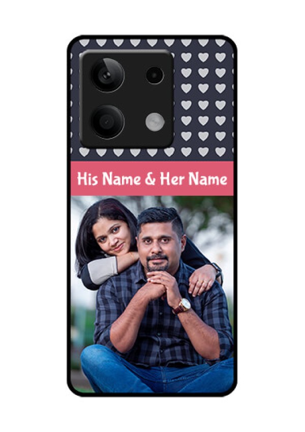 Poco X6 Neo 5G Custom Glass Phone Case - Love Symbols Design