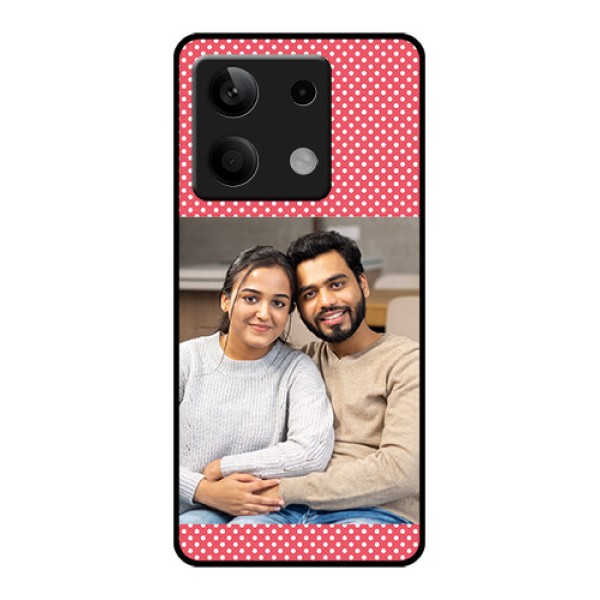 Poco X6 Neo 5G Custom Glass Phone Case - White Dotted Design
