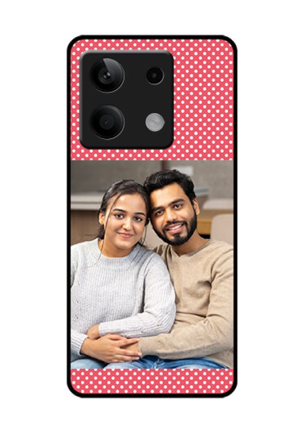 Poco X6 Neo 5G Custom Glass Phone Case - White Dotted Design