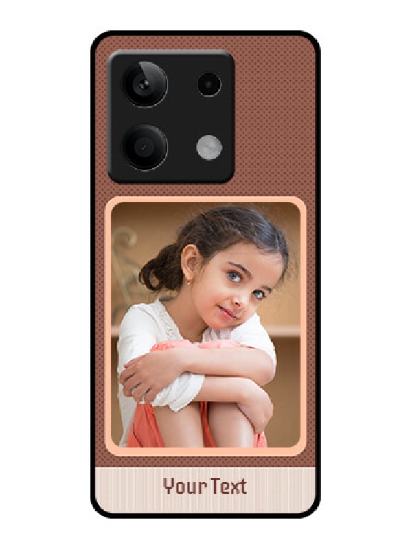 Custom Poco X6 Neo 5G Custom Glass Phone Case - Simple Pic Upload Design
