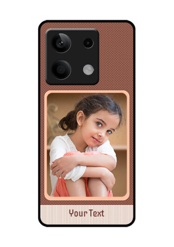 Poco X6 Neo 5G Custom Glass Phone Case - Simple Pic Upload Design