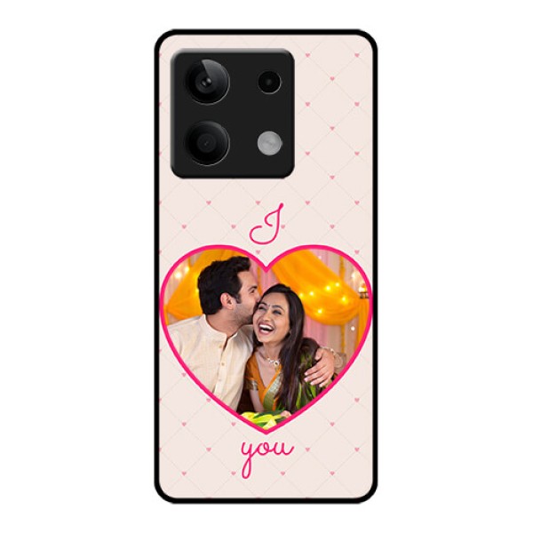 Poco X6 Neo 5G Custom Glass Phone Case - Heart Shape Design
