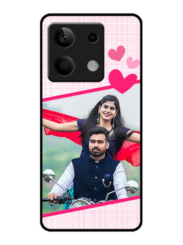 Custom Poco X6 Neo 5G Custom Glass Phone Case - Love Shape Heart Design