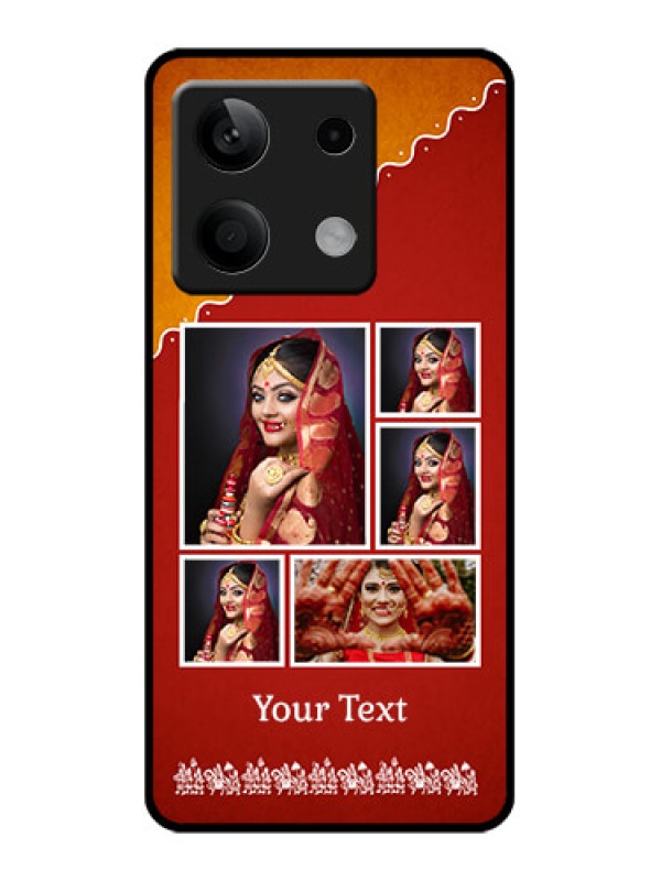 Custom Poco X6 Neo 5G Custom Glass Phone Case - Wedding Pic Upload Design