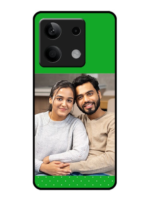 Custom Poco X6 Neo 5G Custom Glass Phone Case - Green Pattern Design