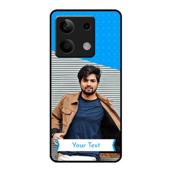 Poco X6 Neo 5G Custom Glass Phone Case - Simple Blue Color Design