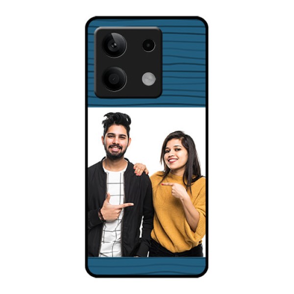 Poco X6 Neo 5G Custom Glass Phone Case - Blue Pattern Cover Design