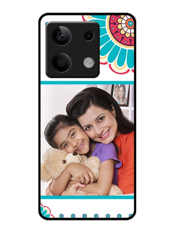 Custom Poco X6 Neo 5G Custom Glass Phone Case - Flower Design