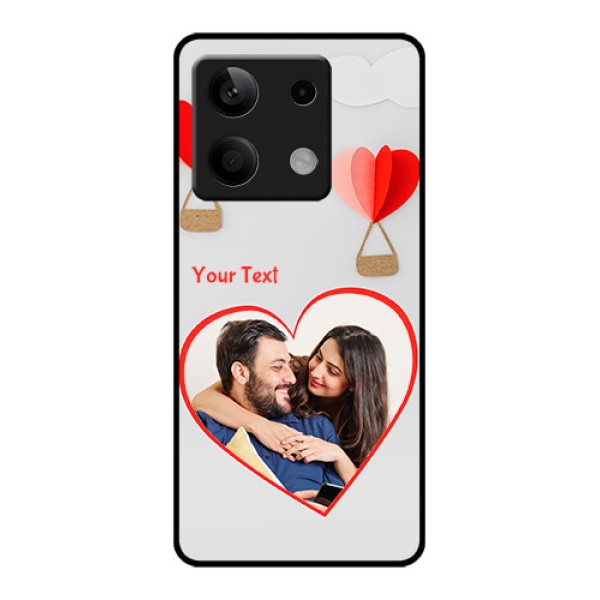 Poco X6 Neo 5G Custom Glass Phone Case - Parachute Love Design