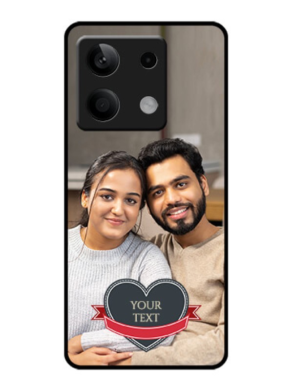 Custom Poco X6 Neo 5G Custom Glass Phone Case - Just Married Couple Design