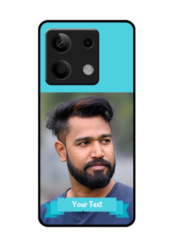 Poco X6 Neo 5G Custom Glass Phone Case - Blue Color Design