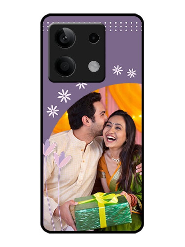 Custom Poco X6 Neo 5G Custom Glass Phone Case - Lavender Flowers Design